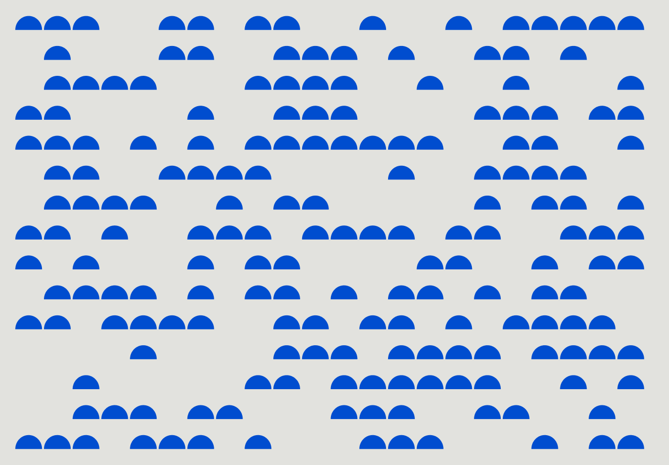 A random group of blue ellipses on a grey background.